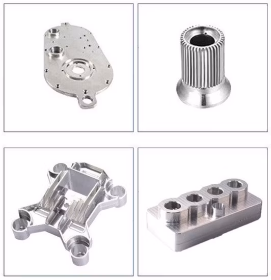 Peças de usinagem de usinagem de usinagem de precisão de 5 eixos CNC de aço inoxidável
